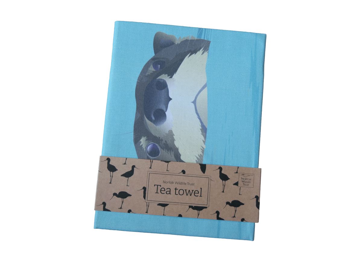 Otter tea towel